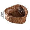 Handwoven Heart Basket for Dining Table, Multi-Purpose Storage Solution