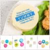 4pcs/set Plastic Mini Seasoning Sauce Box Refillable Small Capacity Condiment Box Round Square Sauce Packaging Box Ketchup