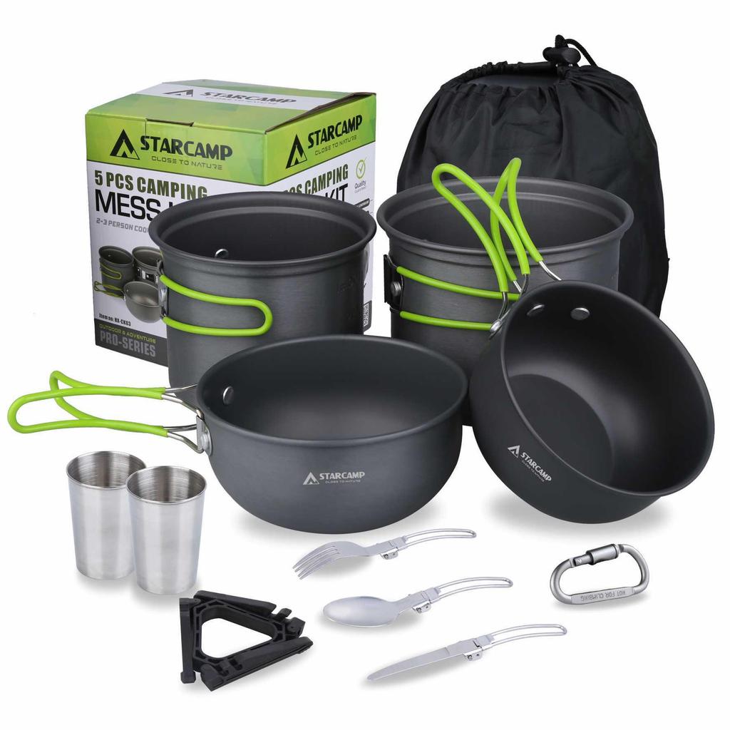 STARCAMP Outdoor Camping Cookware & Cutlery Set