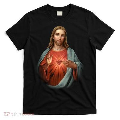 Koszulkka T-shirt Unisex z Najświętszym Sercem Jezusa Chrześcijańska Katolicka Chrystus