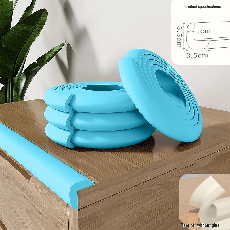 Soft Foam Edge and Corner Anti-Collision Protection Strip for Table, Window, Door, and Sill