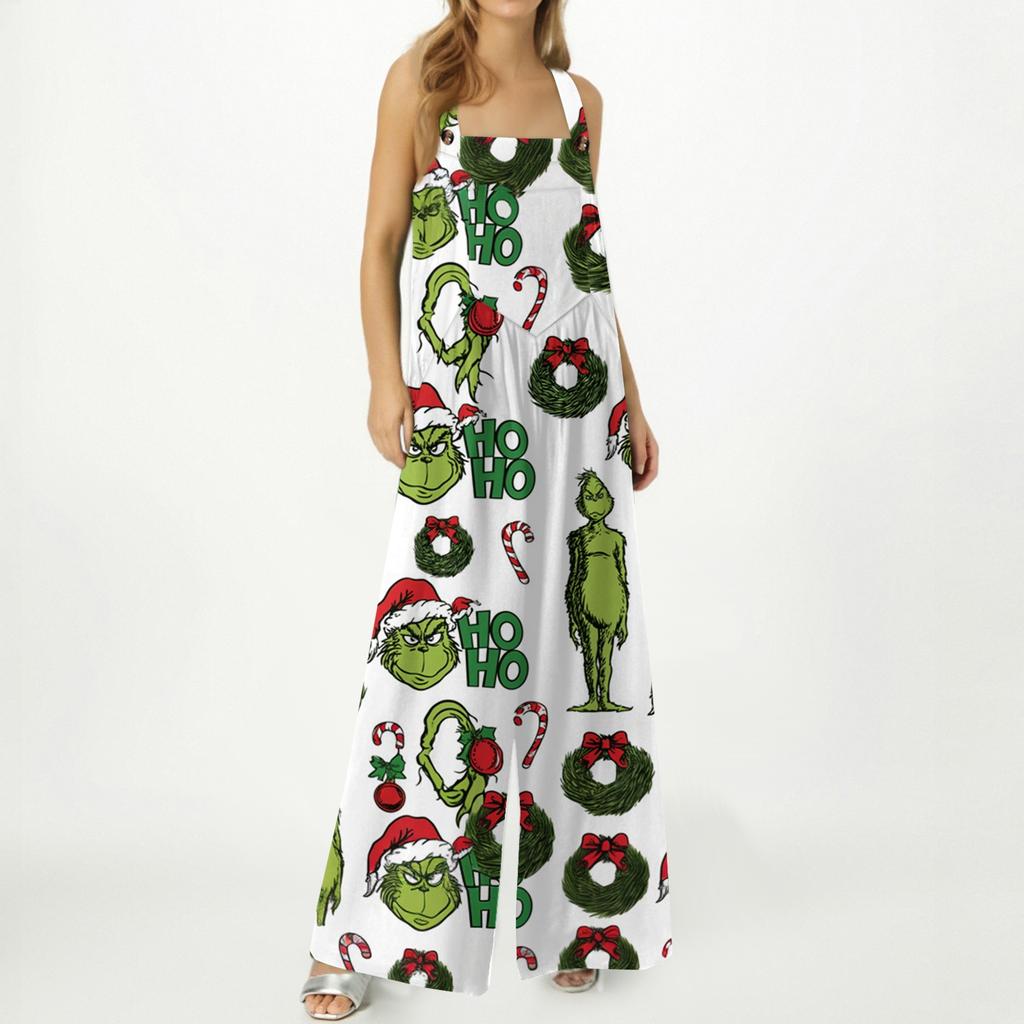 Women's Casual Loose Fit Printed Jumpsuit for Everyday Wear