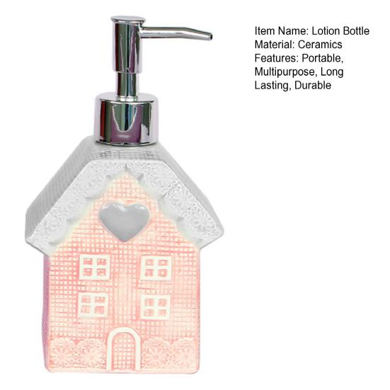 Hand Sanitizer Bottle House Shape Design Compact Portable Empty Shower