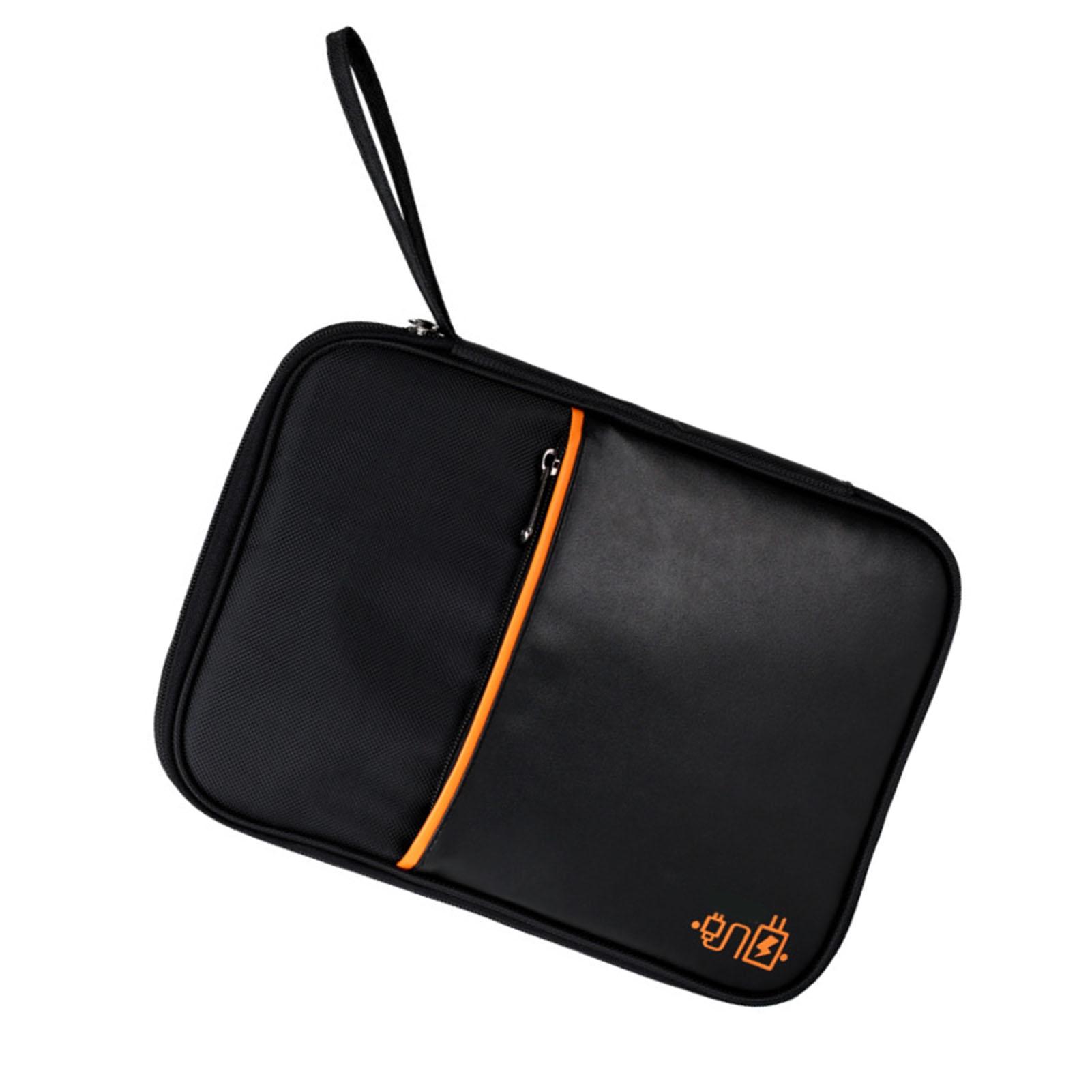 Tablet Carrying Case Shockproof Portable Power Bank Earphone Storage Hand Bag with Data Cable Pockets for Apple Tablet