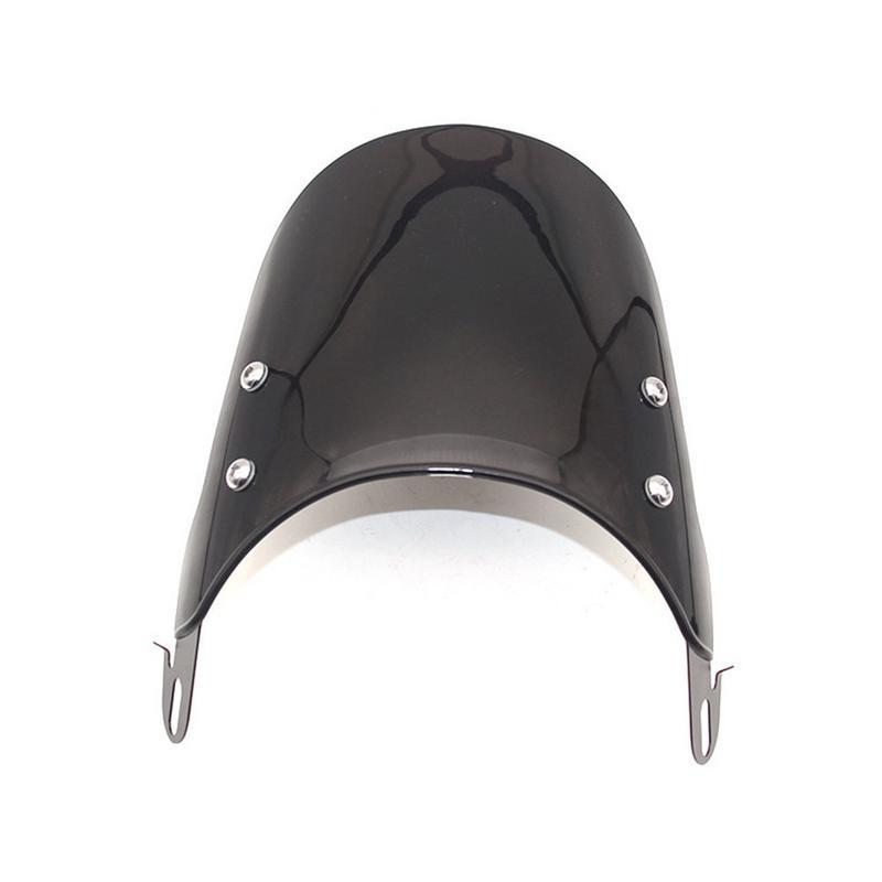 Motorcycle Windshield Airflow Adjustable Windscreen Wind Deflector For 5-7 Inch Headlights Universal Moto Accessories