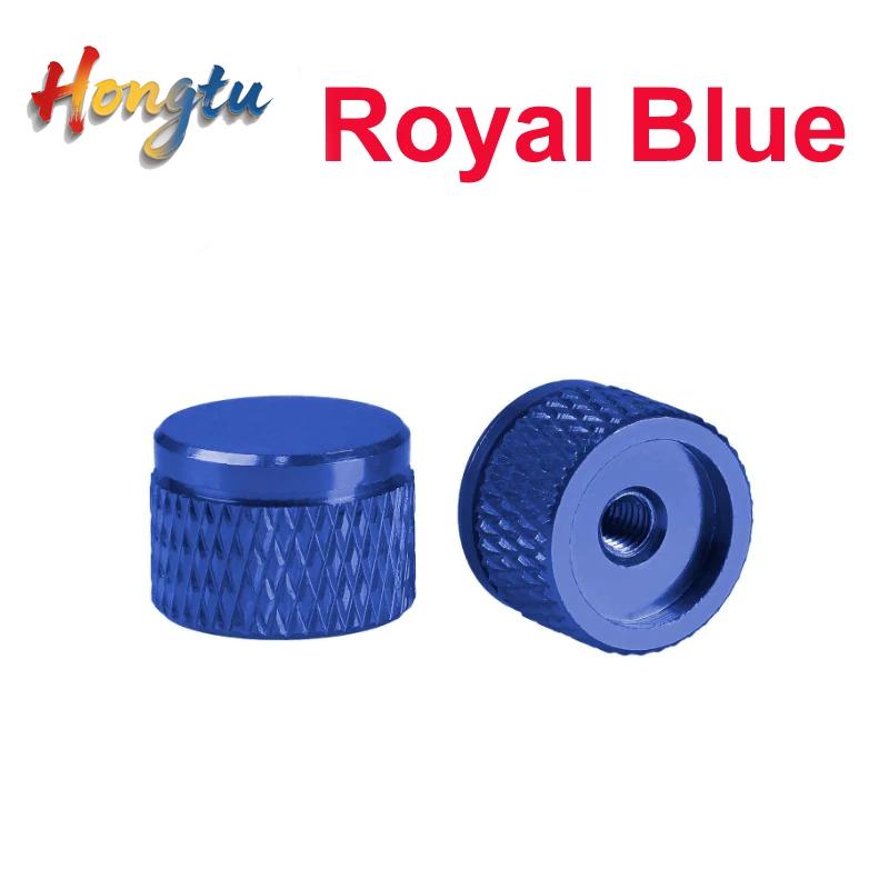 6#-32UNC M3 M3.5 M4 Colorful Knurled Aluminum Thumb Nuts Blind Hole Hand Tighten For PC Computer Case