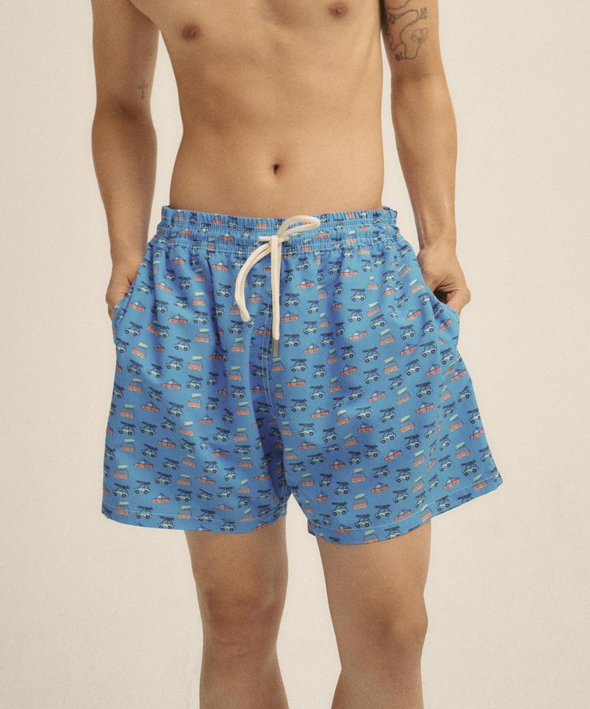 Billalei Surfing Van Resort Men'S Swim Shorts - Vintage Blue