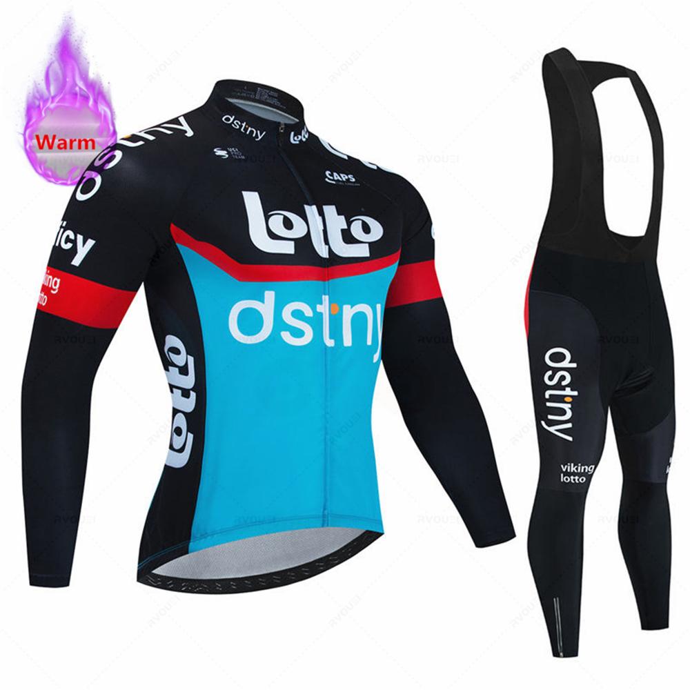 2026 Lotto Zimní cyklistický dres Set Ropa Ciclismo Termální fleece Bicicleta Oblečení MTB Cyklistický závodní dres Oblečení na silniční kolo