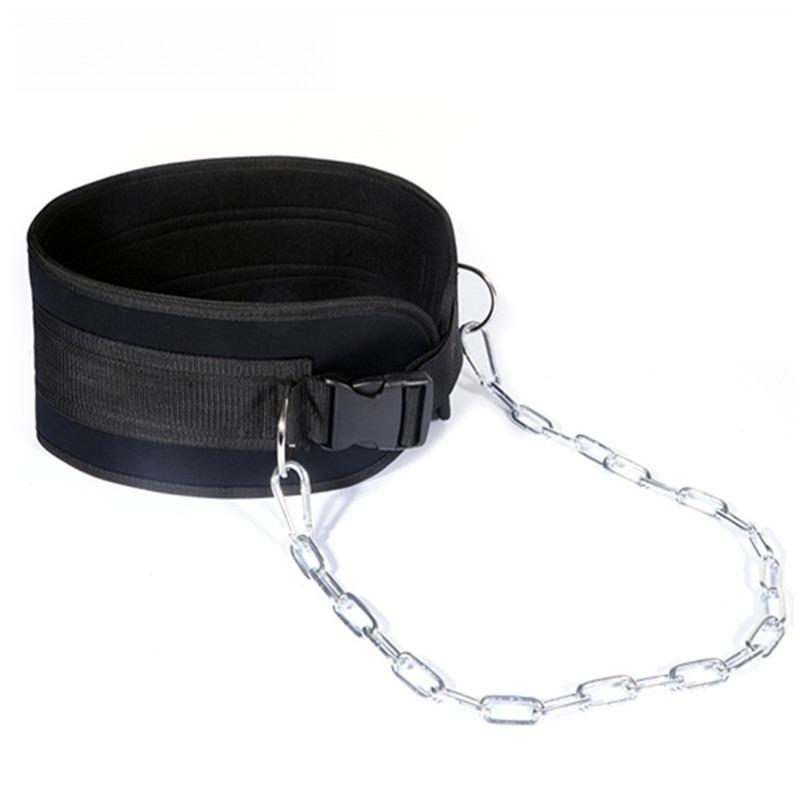 Metal Buckle Weight Indoor Single and Double Bar Pull-up Strength Thicker Chain Wider Load-bearing Waist Protection Belt
