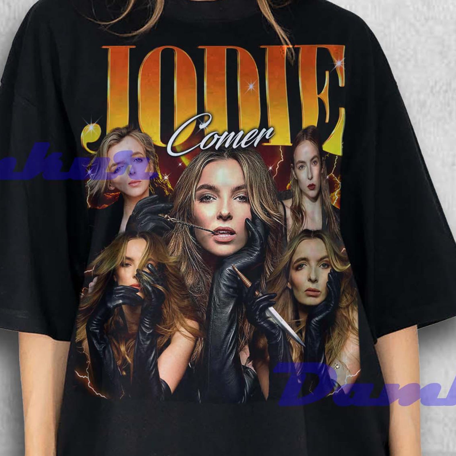 Jodie Comer Shirt, Jodie Comer Tshirt, Jodie Comer Fan T-shirt, Jodie Comer Retro T-shirt, Jodie Comer Merch Gift, Jodie Comer Tees 2XL