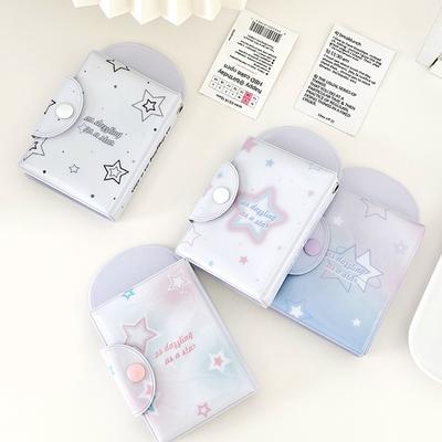 INS Star Series 3 Inch Postcards Album Double Sided Storage Card Bag Ins Idol Card Organizer Photocard Holder Collection Book