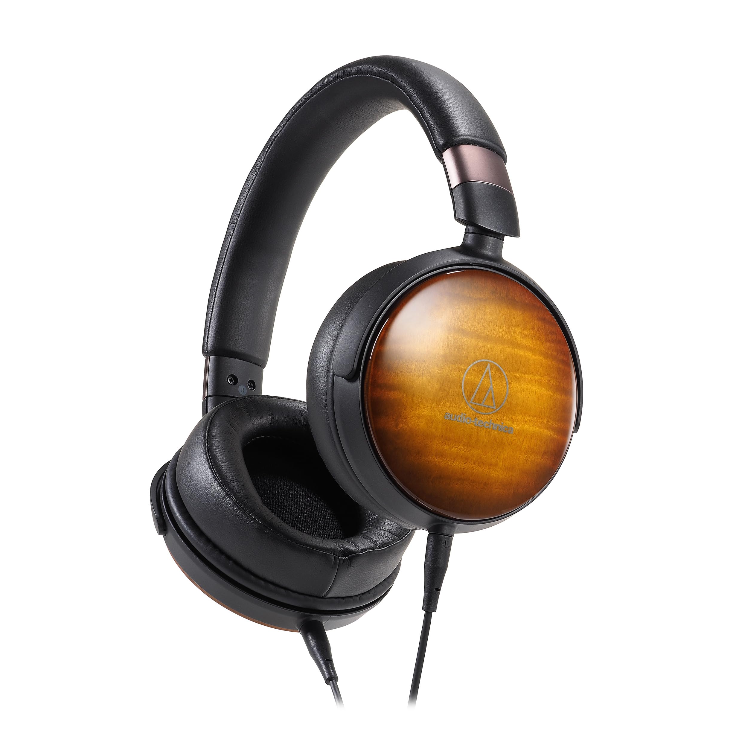 

Дротові навушники з дерев яним корпусом, сумісні з аудіоджерелами, Audio-Technica ATH-WP900, закритий корпус, Hi-Res