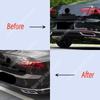For Volkswagen Passat B8.5 2019 2020 2021 2022 2023 Rear Bumper Silver Plating Decorative Strip Spoiler Splitter BodyKits Tuning