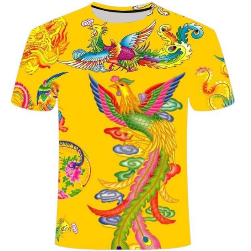 New 3D Printed Men's Round Neck Short Sleeved Casual T-shirt Men's Summer T-shirt