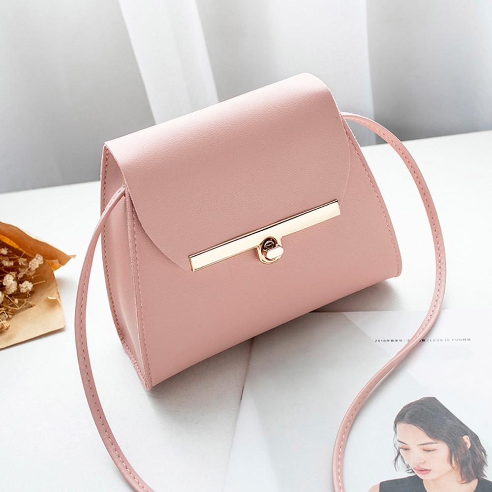 

Женщины мода кожа чистого цвета грудь Messenger сумка