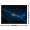 1pc, Night Sky Star Starry Night Sky & Clouds Tapestry Backdrop Durable Polyester Perfect for Festivals, Weddings, and Parties