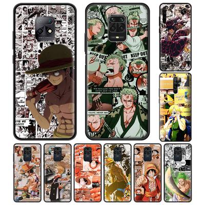 Funda de teléfono para Xiaomi de Anime japonés de una pieza, carcasa suave negra para móvil, Redmi Note 9S 8 9 8T 7 9C 9A 7A 6A 8A K30 Pro