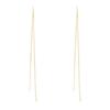 925 Sterling Silver Long Tassel Chain Stud Earrings - European & American Style Dangle Earrings