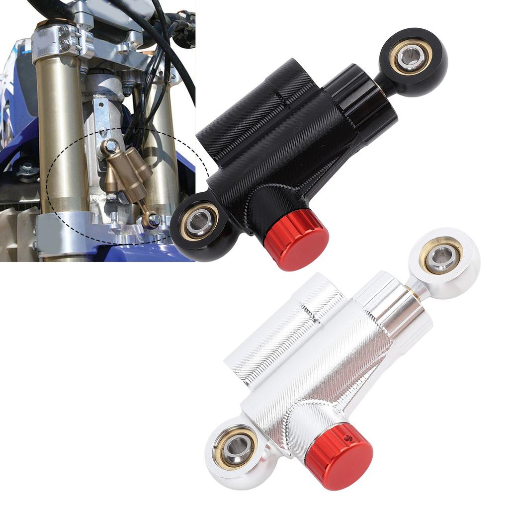 Motorcycle Steering Damper Stabilizer CNC Aluminum Alloy Adjustable Safe Control Enhanced Stability 