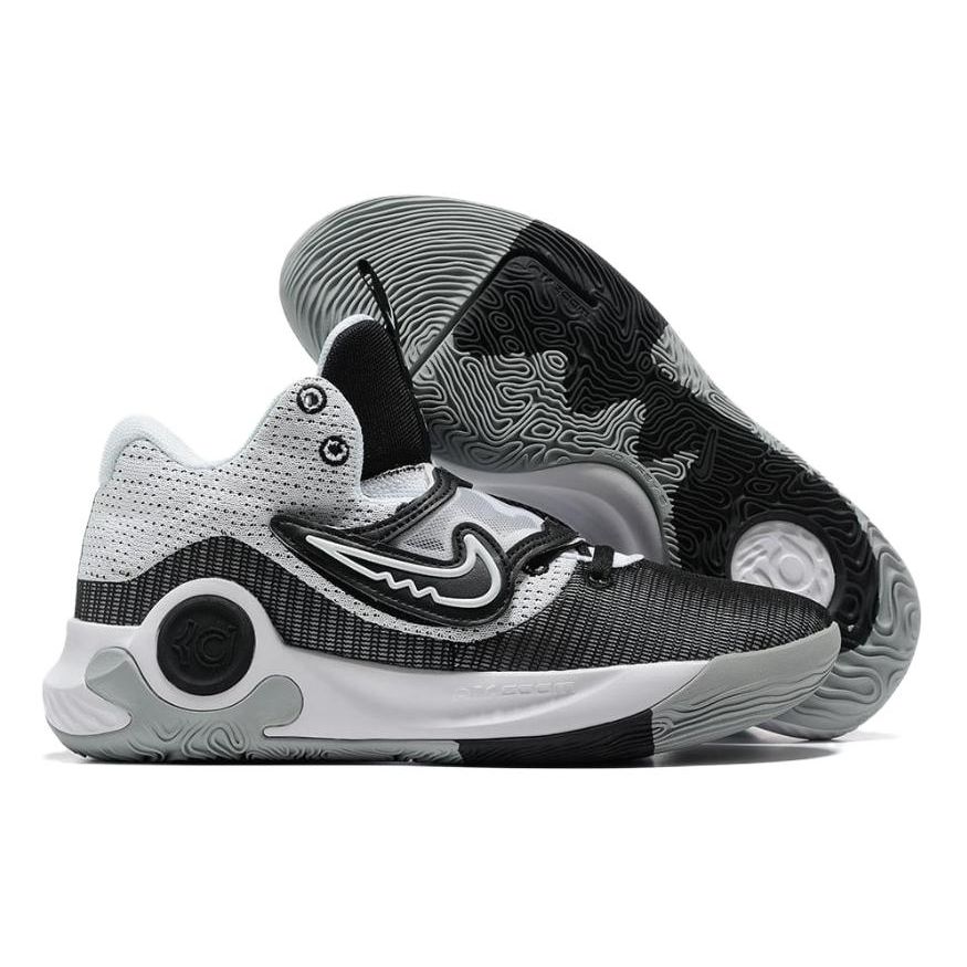 Nike KD Trey 5 X Durant Kulaté špičky Šněrovací Odpružení Středně vysoké Basketbalové boty Pánské tenisky Černé DJ7554-008