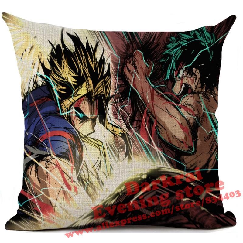 My Hero Academia Cushion Cover Cartoon Anime Throw Pillows Living Room Sofa Home Decoration Pillowcase