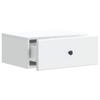 Wall Mounted Nightstand White 49 x 34.5 x 20 cm Engineered Wood