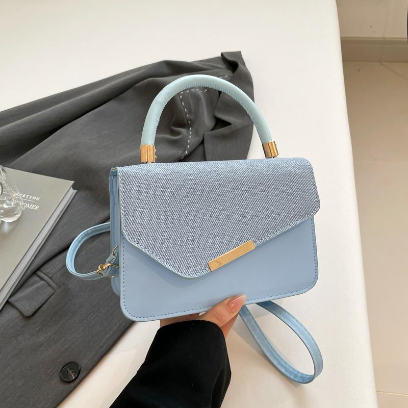 New women's bag 2025 trendy locomotive style leather strip decorative underarm bag fashionable commuter women's shoulder bag