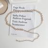 Waist Minimalist Trendy Chain For Feminine Outfits Featuring Rhinestones Gleaming