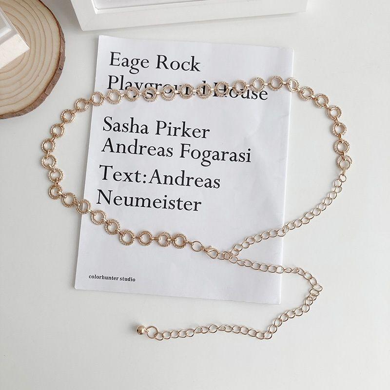 Waist Minimalist Trendy Chain For Feminine Outfits Featuring Rhinestones Gleaming