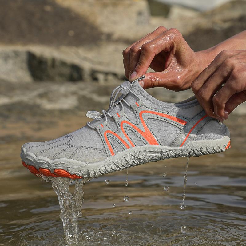 

Уличная быстросохнущая пляжная обувь с пятью пальцами, легкая амфибийная обувь для ходьбы по воде, обувь для рафтинга, нескользящая обувь для ручьев, обувь для снорклинга 46