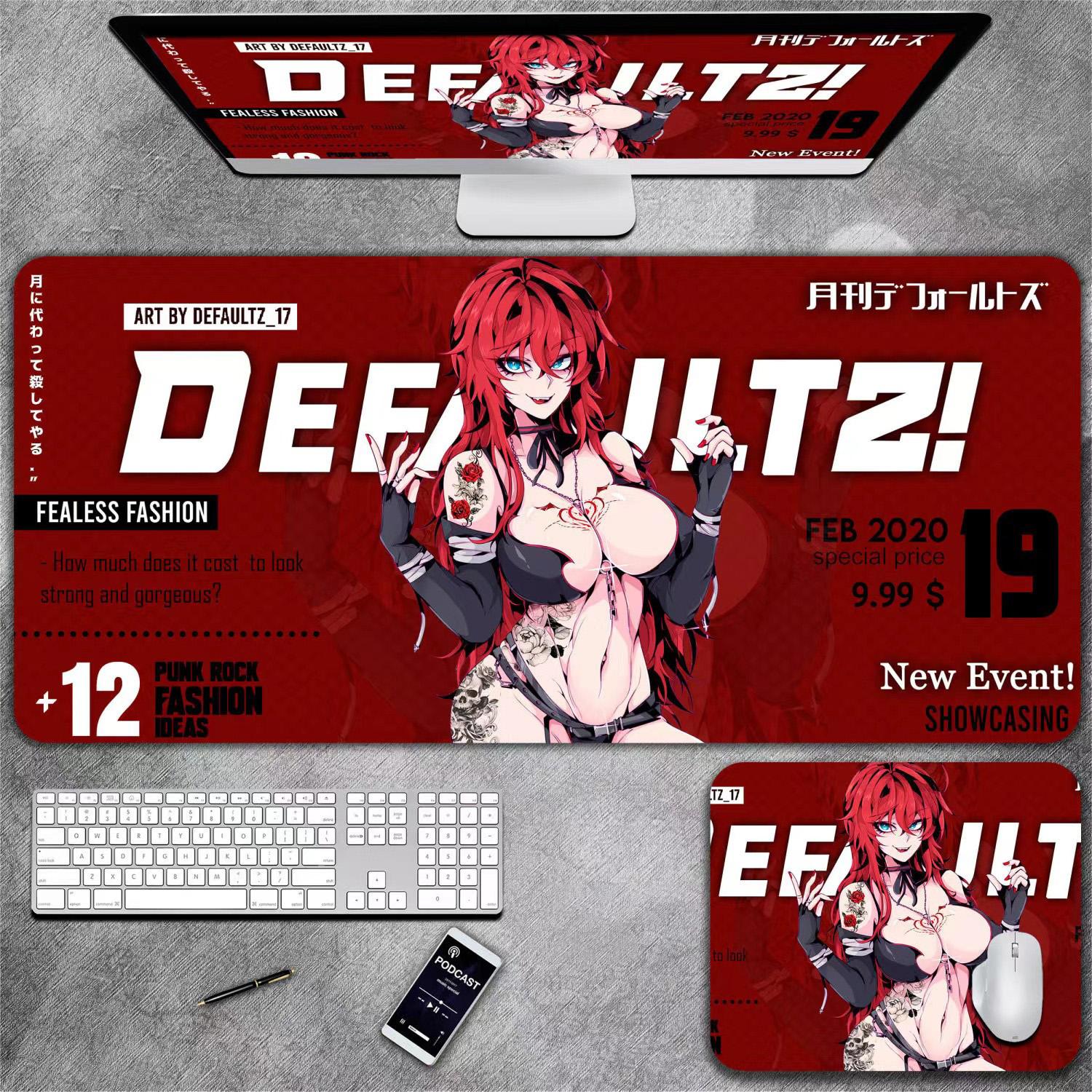 

Коврик для клавиатуры и мыши в стиле аниме для девочек, подходящий для киберспорта, офиса и настольного использования.