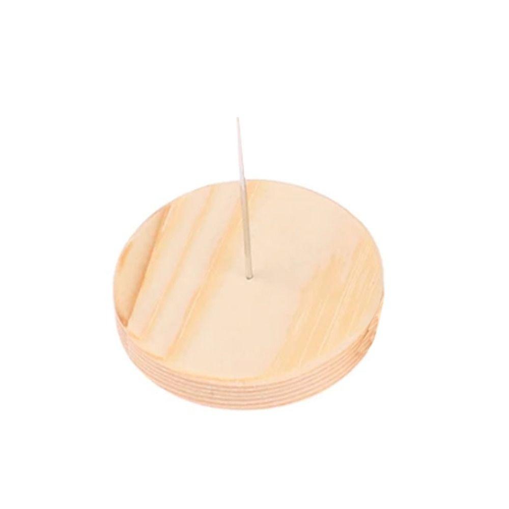 DIY Tool Wooden Crochet Base Round Display Support Display Rack Stand Show Holder Display Base Display