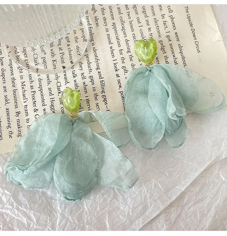 New Chinese Style Oil Drop Butterfly Flower Gourd Pearl Fringed Earrings Retro Ear Hook Light Luxury National Style Earrings Women