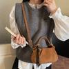 Small Retro Suede Leather Shoulder Bags Womens 2025 Luxury Designer Brand Trend Crossbody Bag Females Short Handle Handbags