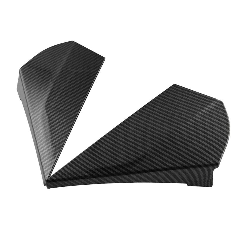 1Pair Carbon Fiber Style Rear Window Side Spoiler Wing Strip Protection Trim for Toyota C-HR CHR 2016-