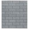 3D Self Adhesive Brick Wallpaper 20 Pcs Anthracite