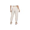 Nike Solid Color Loose-Fit Cuffed Knit Pants Women Bottoms White DM6184-104