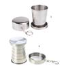 75/150ml Creative Stainless Steel Telescopic Collapsible Mugs for Camping Hi