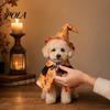 1 Set Halloween Pet Costume, Adjustable Wizard Hat And Cape, Cute Pumpkin Ghost Prints, Fun Pet Outfit for Small Dogs Cats Festive Apparel