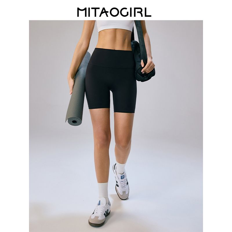 Mitaogirl Kendall Style No Size Sports Shorts Women Cycling Short-Length Pants Peach Hip Yoga Fitness Shorts