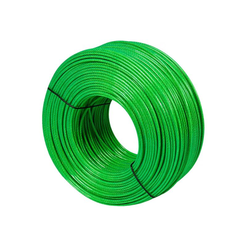 Multipurpose Plastic-Coated Galvanized Steel Wire Rope