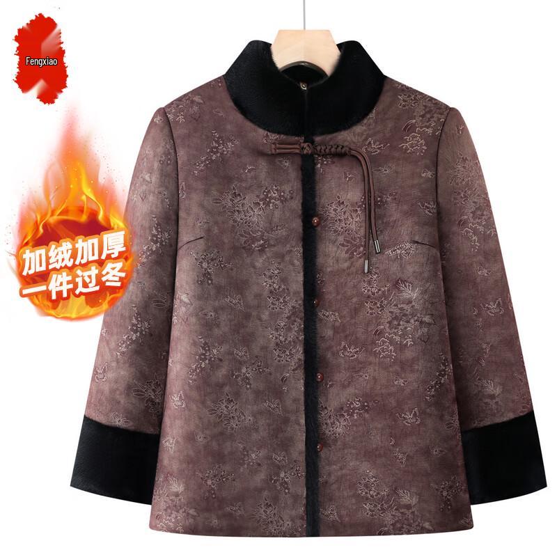 

Elderly Women s Chinese Style Padded Winter Coat XL