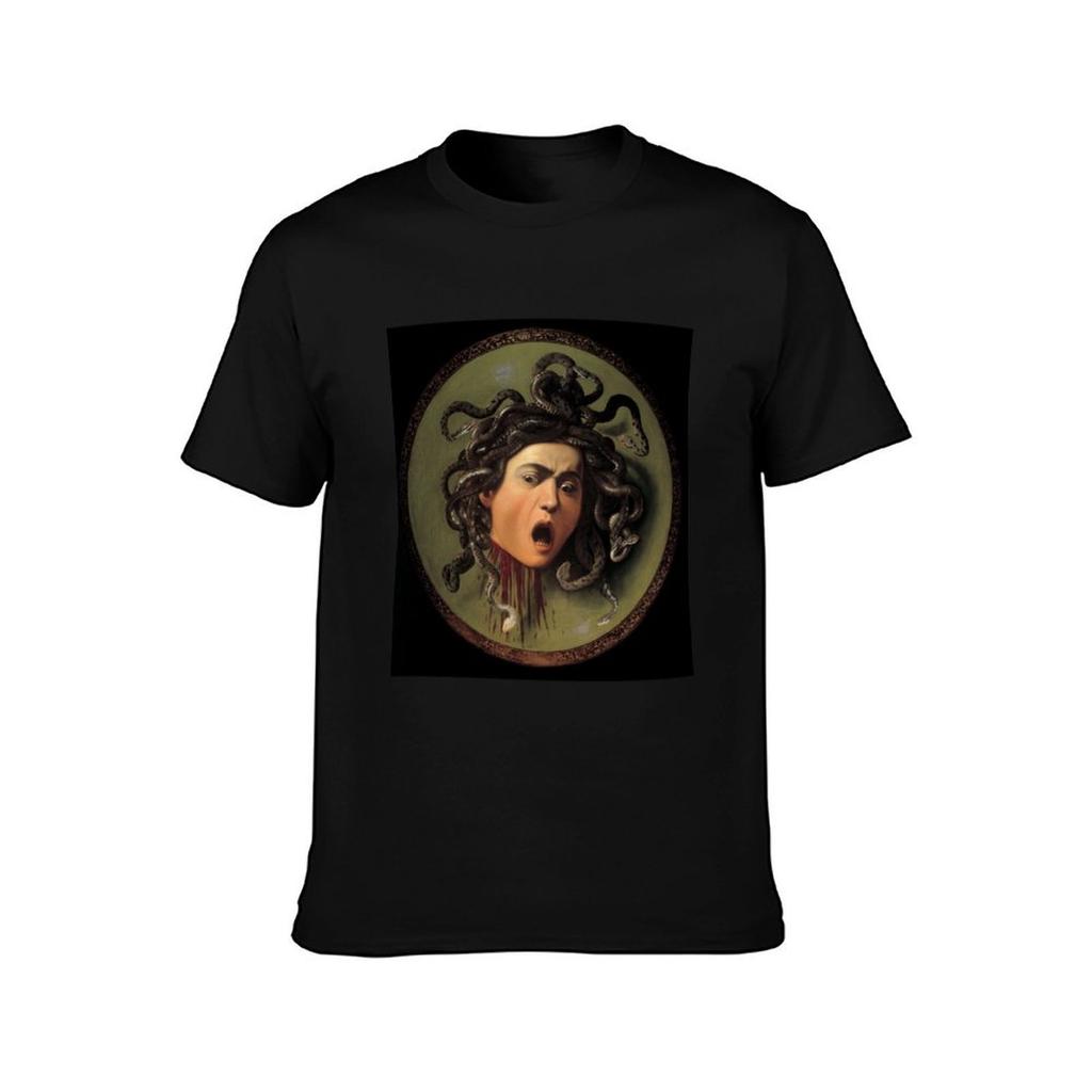 MedusaCaravaggio TShirt Retro Style Print Casual Top
