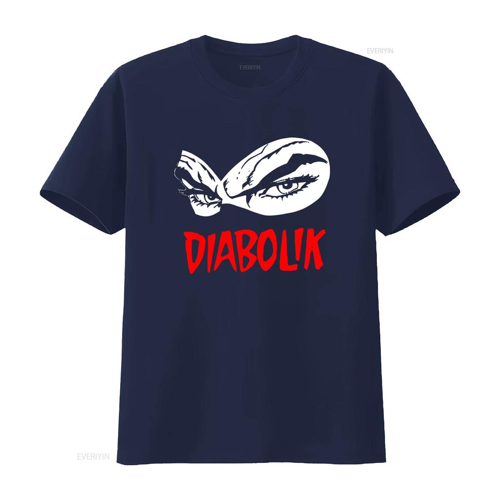 Maglietta Uomo Diabolik Design Occhio Fumetto Rosso Bianco Collo Tondo Pesante Per Cosplay Abbigliaunisexto Casual Lavabile