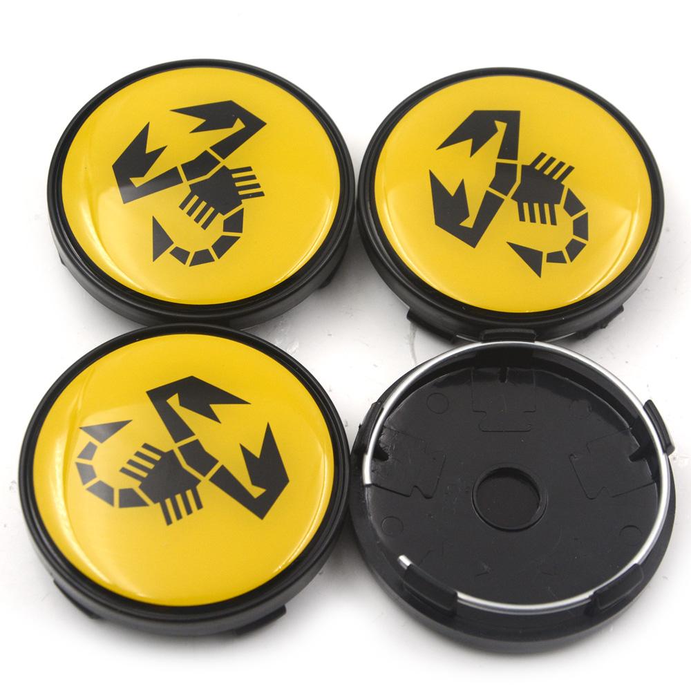 

4pc/lot 60mm Without Logo Symbol Car Wheel Center Caps Hubs Caps Emblem Fit for Fiat 500 Abarth