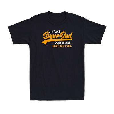 Superdad Vintage Best Dad Ever Father's Day Gift Dad Daddy Grandad Men's T-Shirt