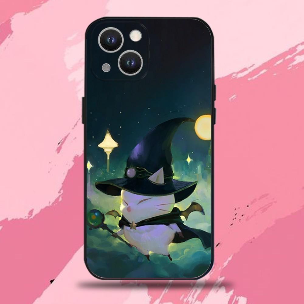 M-Moogle Final F-Fantasy Phone Case For iPhone 16,15,14,13,12,11 Plus,Pro Max,XS,X,XR,SE,Mini,8,7,Soft Silicone Black Cover