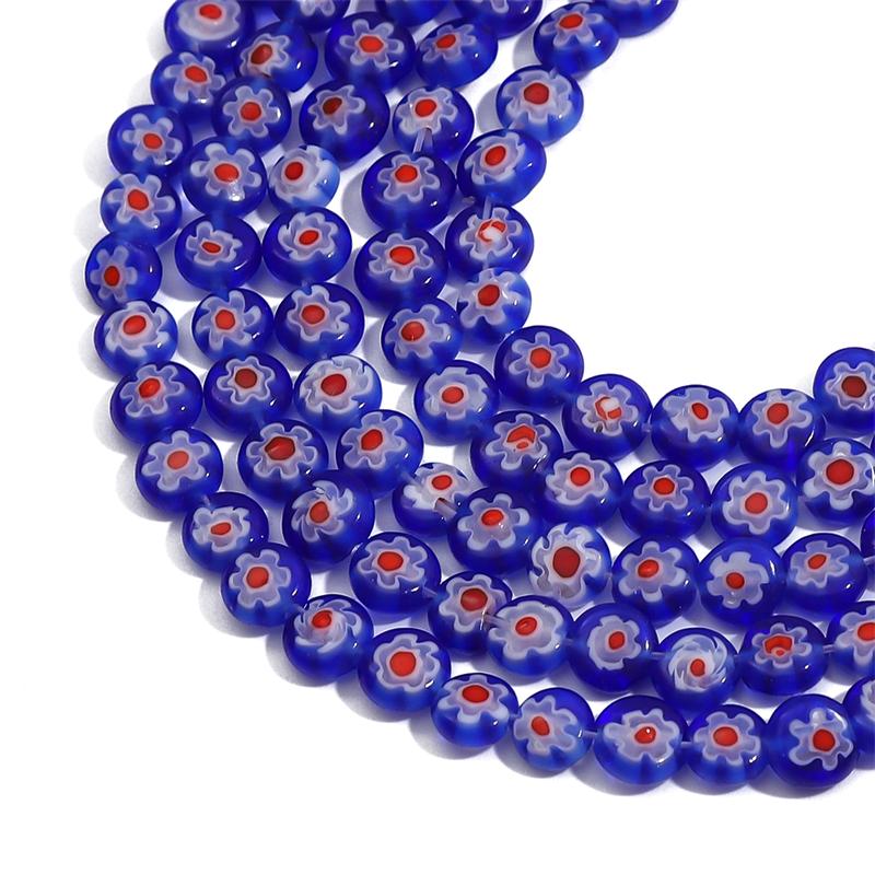 

65 шт. хрустальные стеклянные бусины тысяча цветов плоские круглые бусины-разделители для изготовления ювелирных изделий DIY браслет ожерелье