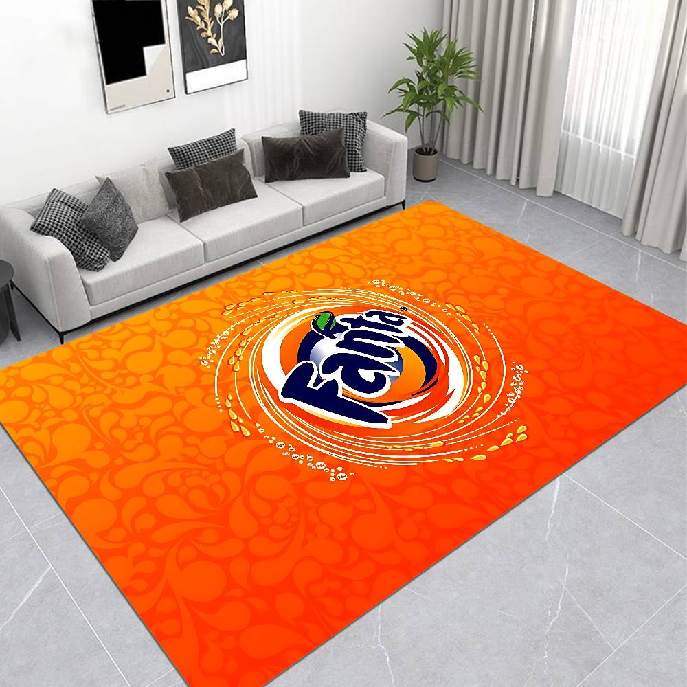 Lustige F Fanta Logo Fußmatte Waschbar Rutschfest Wohnzimmer Sofa Stühle Bereichsmatte Küchen Fußmatte Teppich