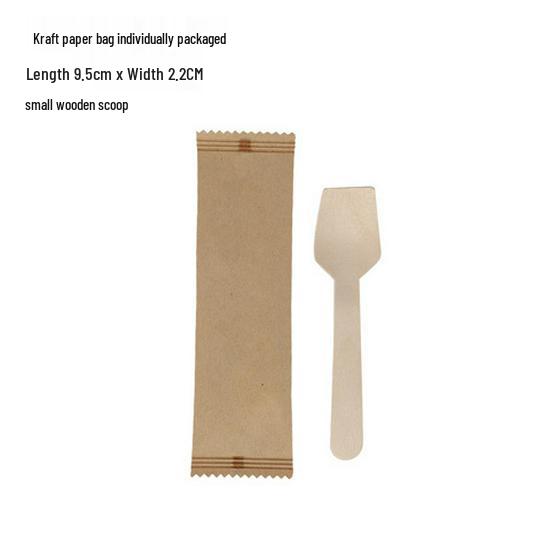 Disposable Wooden Ice Cream Tasting Spoons